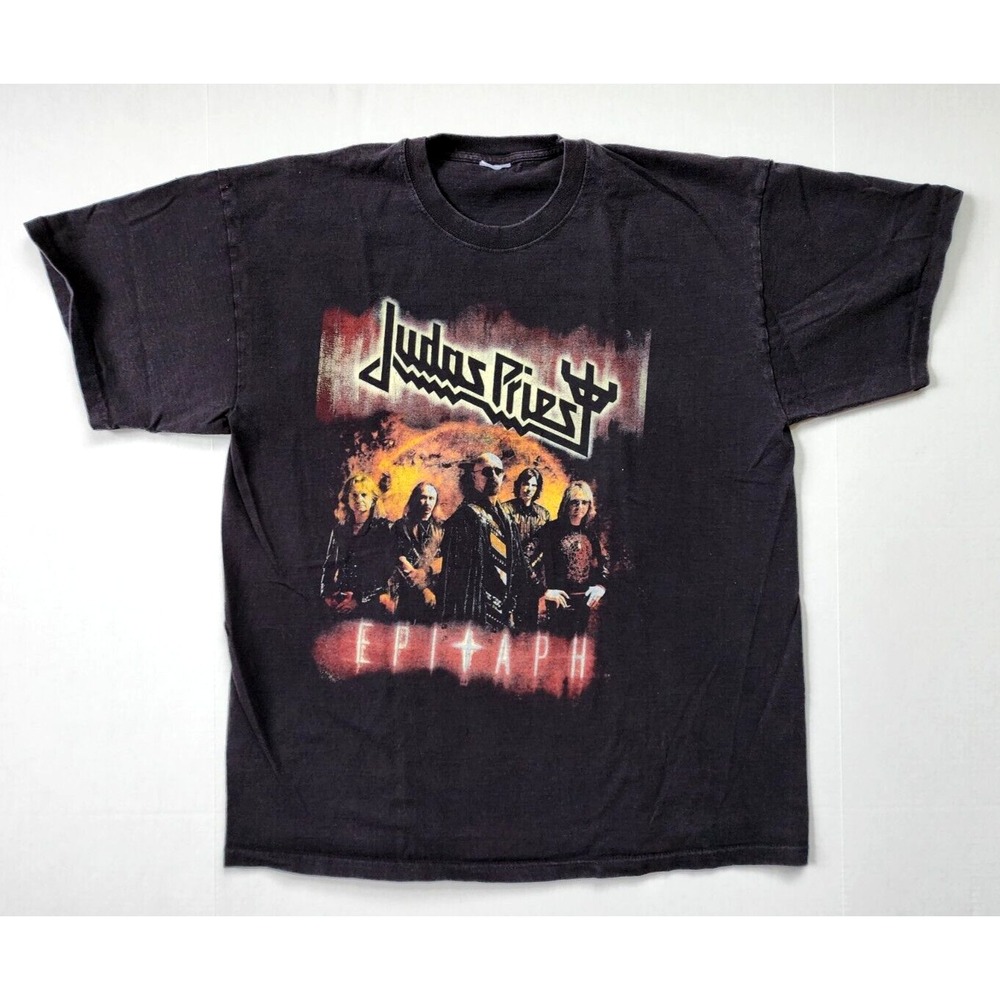 Judas Priest Epitaph World Tour 2011 Shirt‎ Mens Large Black Double Sided